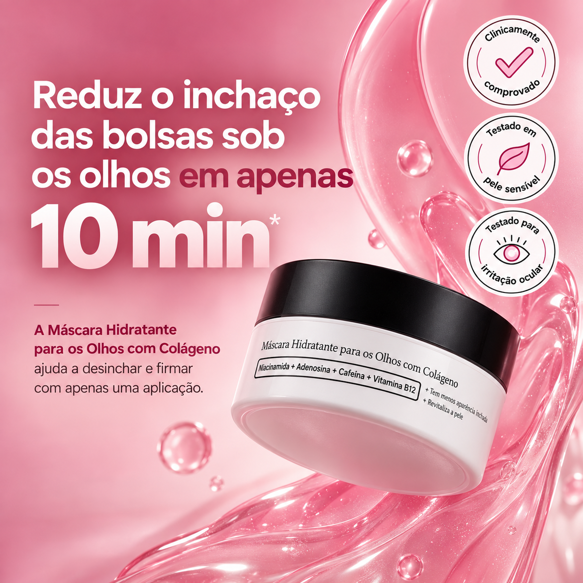Kora Eye Patch – Peptídeo e Colágeno para Olheiras e Bolsinhas